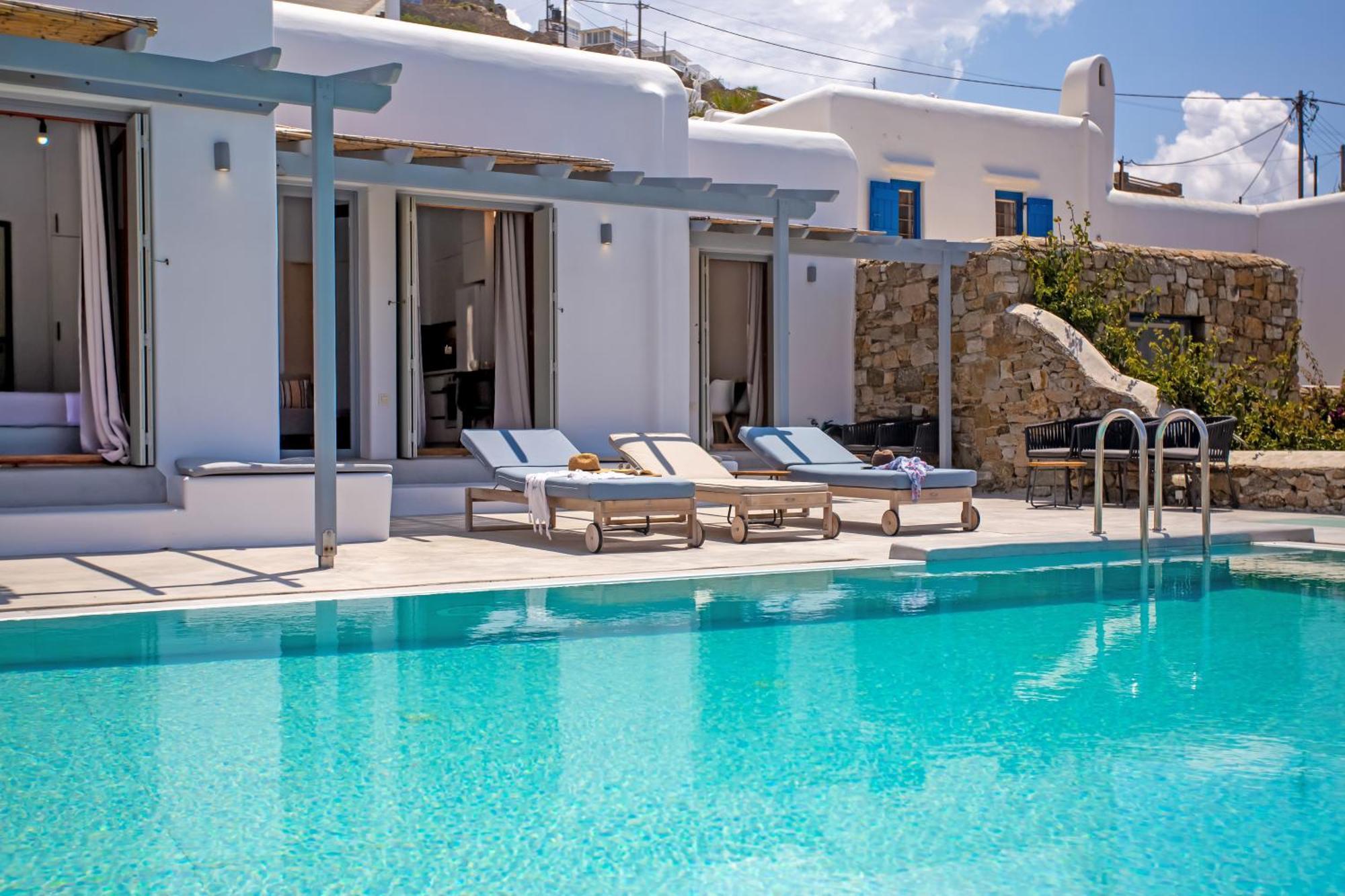 Aqua Breeze Seaview Pool Suites Mykonos Mykonos Town Eksteriør bilde